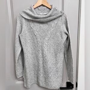 Ricki’s Grey Cowl Neck Sweater with Buttons